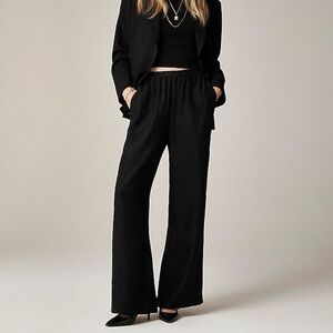 J. CREW Stratus Black Wide Leg Women's Pants